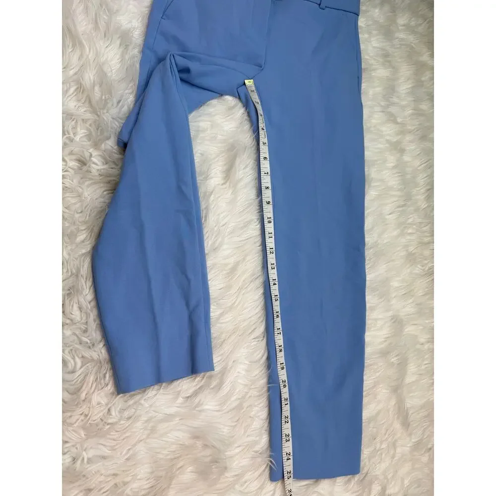 J.Crew Cameron Slim Cropped Pant Four Season Stretch Blue Women's Size 4